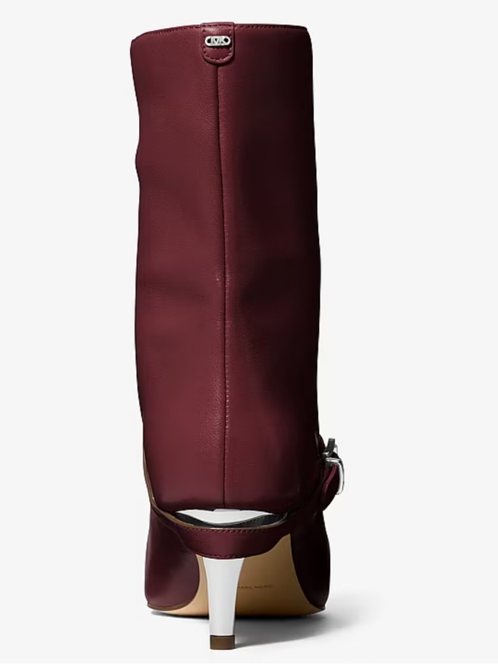 Michael Kors Kasia Leather Buckle Boot in Oxblood - Picture 7 of 8
